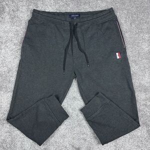 Tommy Hilfiger Sweatpants Mens Large Gray Joggers Athletic Logo
